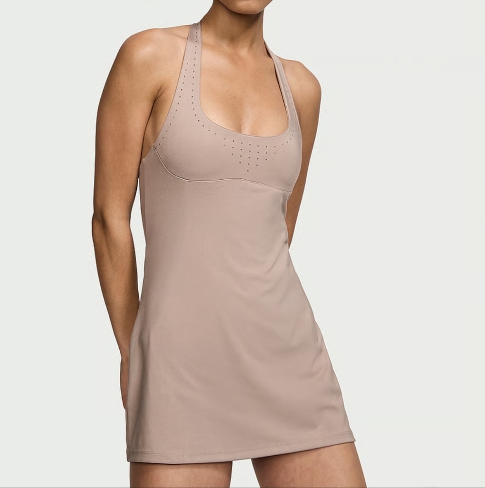 VS Essential Perforated Halter Dress NWT